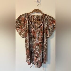 Floral Short Sleeve Top